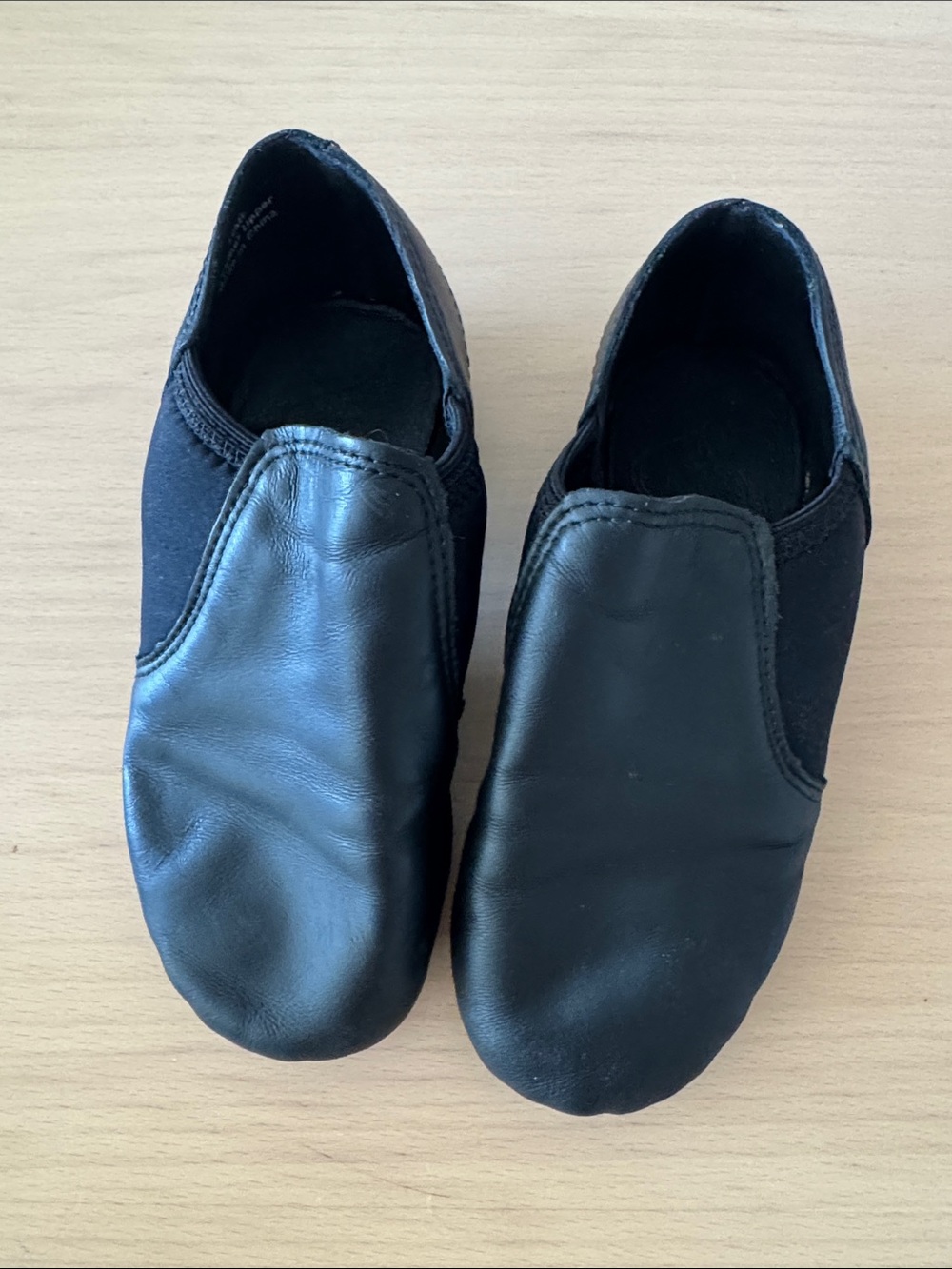 Kids Black Slip-On Practice Sneakers - Comfortable Dance Shoes